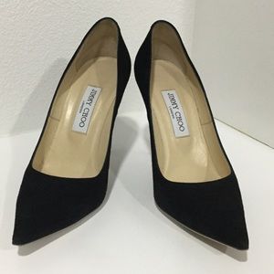 Jimmy Choo Black Suede Heels